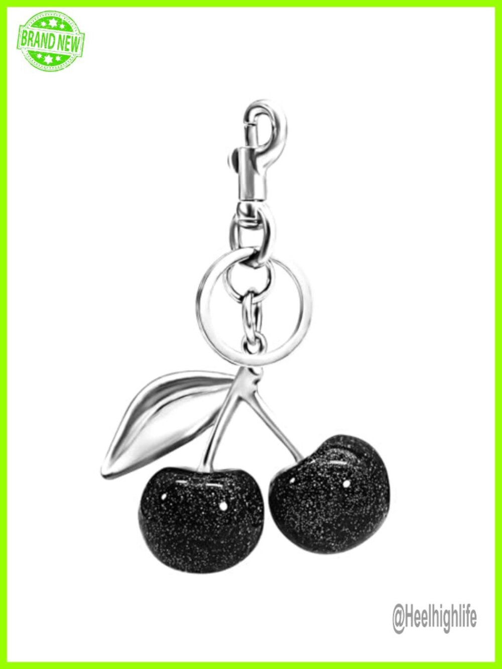Cherry Keychain Bag Charm Women Cute Purse Accessory Metal Resin Kawaii Y2K Gift